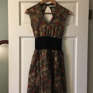 One of a Kind Retro Mini Dress 🌹